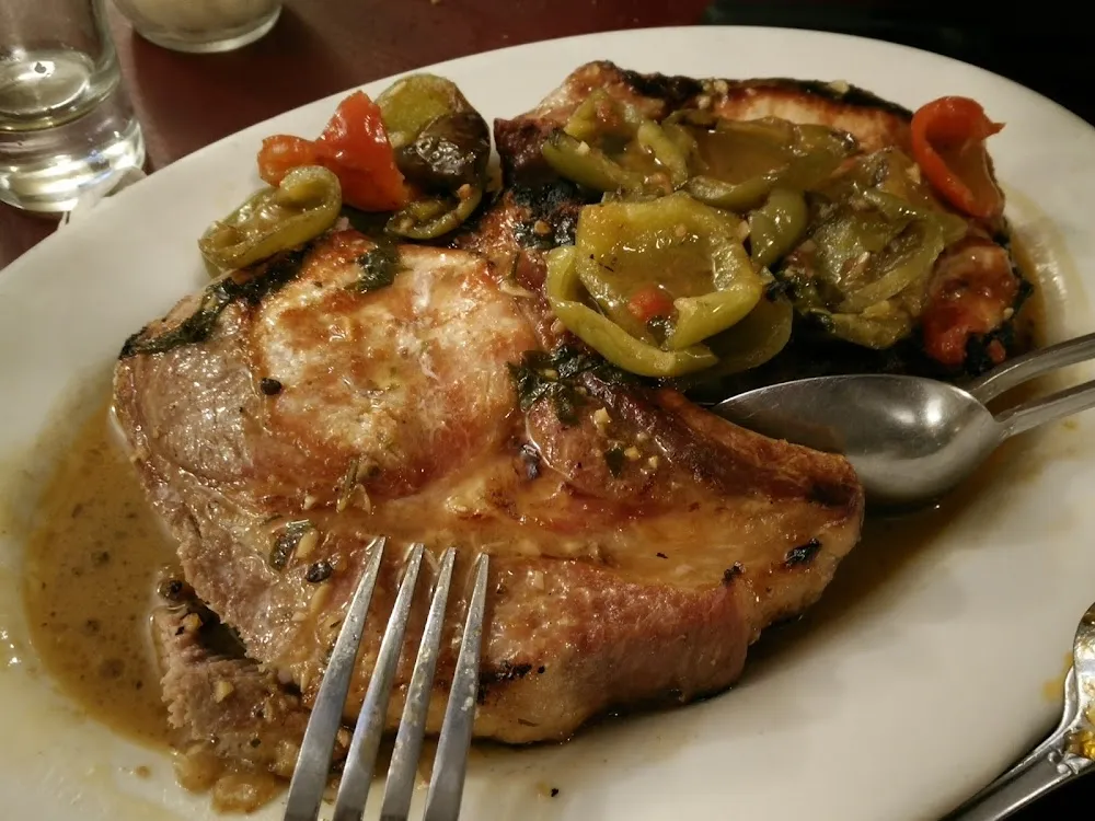 Pork Chops w Hot Cherry Peppers